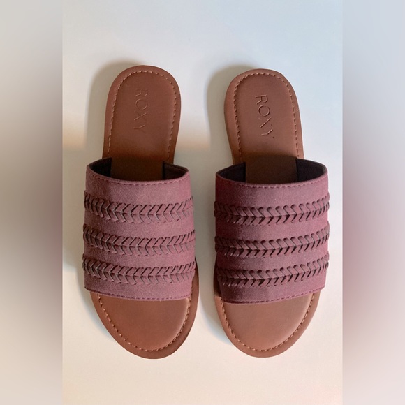 NWOTS Roxy Women’s Sandals Dark Purple Woven Bohemian Sandals Size 8 - Picture 2 of 5